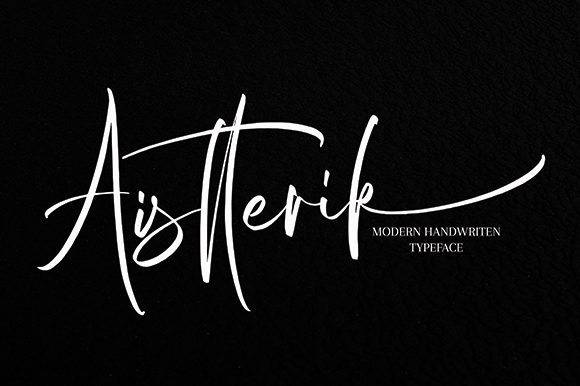 Aistterik: The Elegant Script Font That Elevates Your Designs