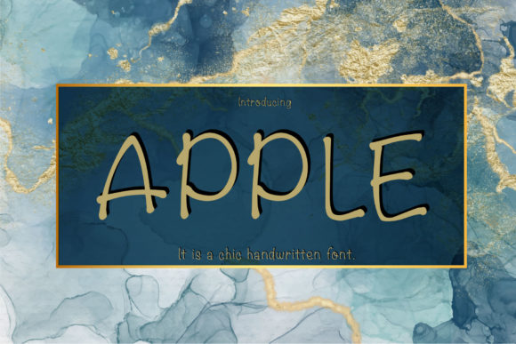 Apple: A Chic Handwritten Font for Strategic Design