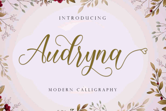 Audryna: A Modern Script Font for Creative Expression