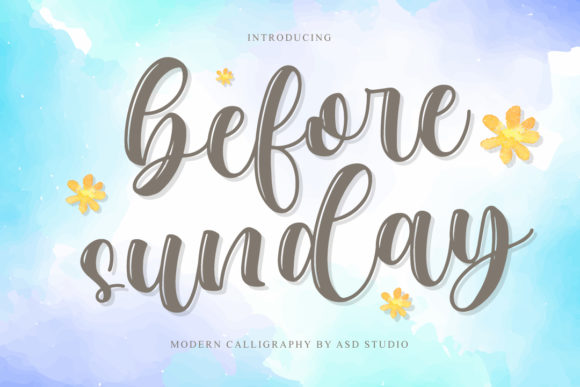 Before Sunday: A Timeless Handwritten Font for Every Designer