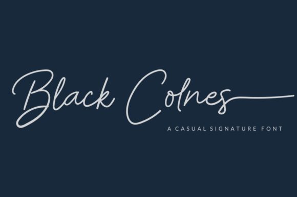 Black Colnes: A Beautiful Handwritten Font for Every Design