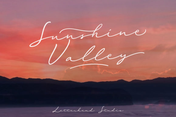 Discover the Charm of Sunshine Valley Font