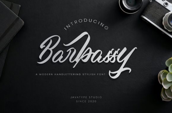 Discover the Elegance of Barbassy: A Timeless Handwritten Font for Every Design