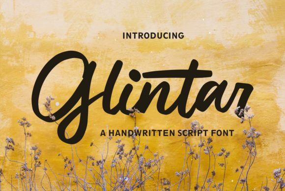 Glintar: A Stylish Script Font for Elegant Design Workflows