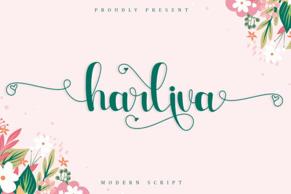 Harliva: A Romantic Handwritten Font