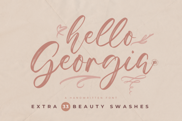 Hello Georgia: A Stylish Handwritten Font for Elegant Designs