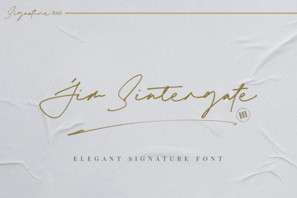 Jim Sintergate: A Handwritten Font for Timeless Design