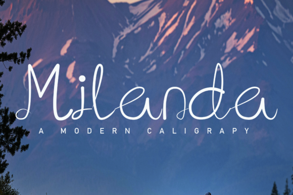 Milanda: A Delicate Script Font for Creative Projects