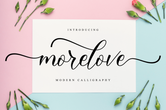 Morelove: Elegant and Flowing Typography