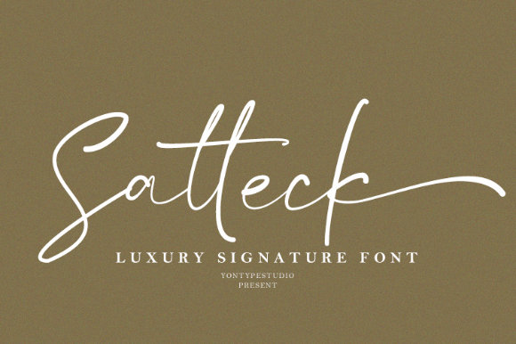 Satteck: Elegant Script for Every Project