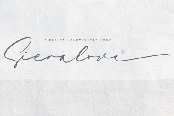 Sieralova: A Timeless Handwritten Font for Every Design Need