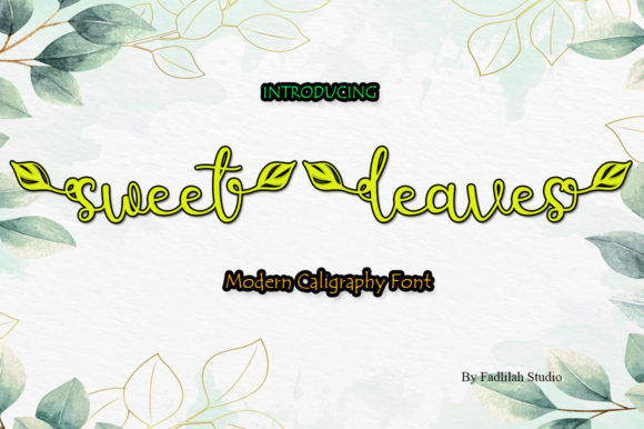 Sweet Leaves: A Versatile and Elegant Handwritten Font for All Your Design Needs
