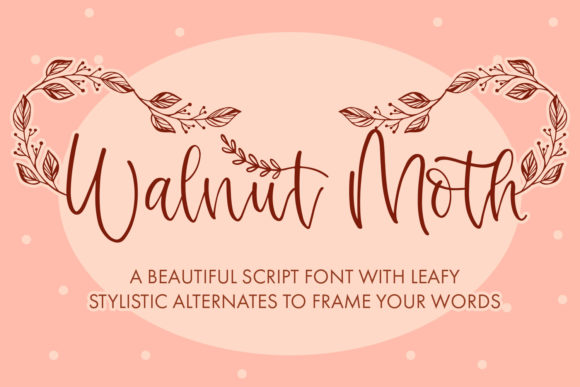 Walnut Moth: A Graceful Script for Elegant Design