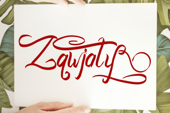 Zawjaty: The Elegant Handwritten Script for Every Design Need